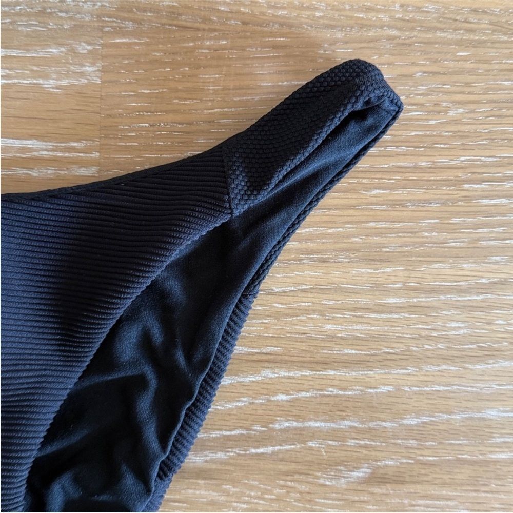 Billabong Marina Hike Textured Black Bikini Bottom - Picture 4 of 10